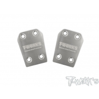 T-Works Stainless Steel Rear Chassis Skid Protector ( Team Associated RC8 B3.1/B3.2/B4/T3.2/T3.2E ) 2pcs.