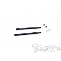 T-Works TO-260-S35.4 DLC coated Front Shock Shaft 58.2mm ( SWORKZ S35.4 ) 2pcs.