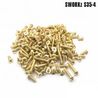 GSS-S35-4 Gold Plated Steel Screw Set 160pcs. ( For SWORKZ S35-4 )