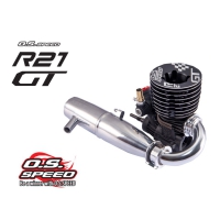 O.S. Speed R21 GT Engine w/T-2060SC Pipe