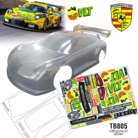 Team C 1/8 GT TB805 Porsche 911GT Clear Lexan Bodyshell