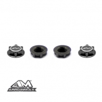 Alu 1/8th Wheel Nuts Closed End / Lightweight (gray) (4)