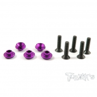 T-Work's Aluminum Servo Washer (Purple) (5)