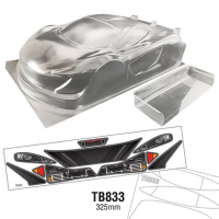 Team C 1/8 GT TB833 Clear Lexan Bodyshell (325mm)