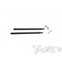 T-Works TO-261-S35.4 DLC coated Rear Shock Shaft 69.2mm ( SWORKZ S35.4 ) 2pcs.