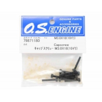 OS Engines Hexagonal Head Screws M3x18mm (10Pcs)