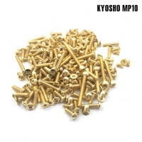 GSS-MP10 Gold Plated Steel Screw Set 160pcs. ( For Kyosho MP10 )