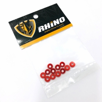 RHINO Washer M3 Conical Alu Red (12)