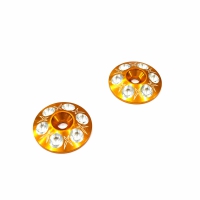 Xceed Alu Rear Wing Shims, Orange (2)