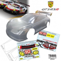 Team C 1/8 GT TB805 Porsche 911GT Clear Lexan Bodyshell