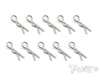 T-Work's TA-121L-S Bent Body Clips L (10pcs)