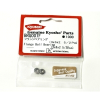 Kyosho 3x6x2.5mm Flanged Metal Shielded Ball Bearings (2)